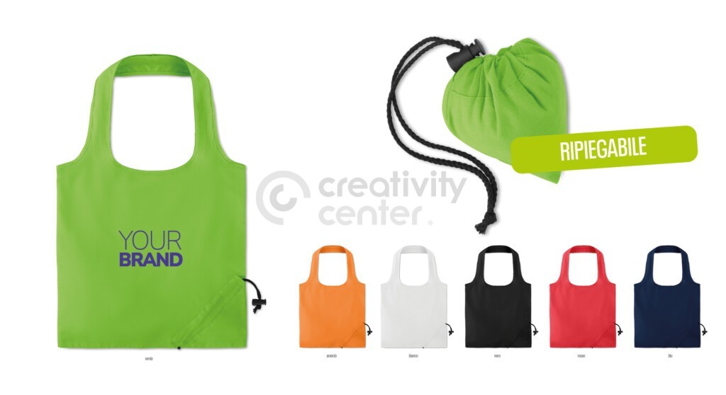 Shopper ripiegabile cotone
