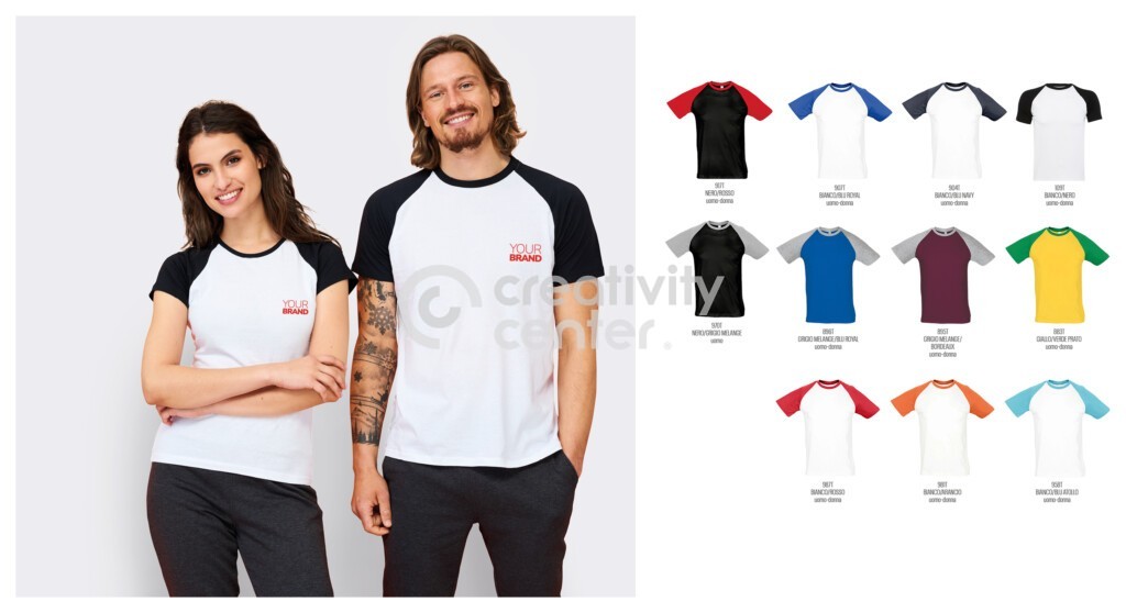 T-shirt Bicolor Uomo