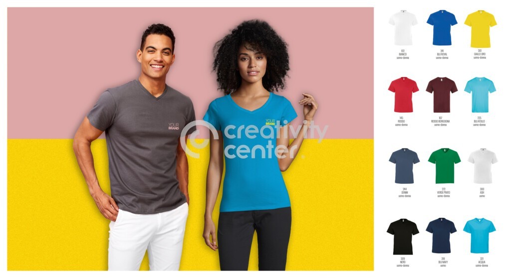 T-shirt V Uomo