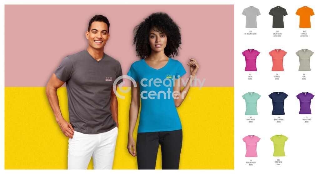 T-shirt V Donna