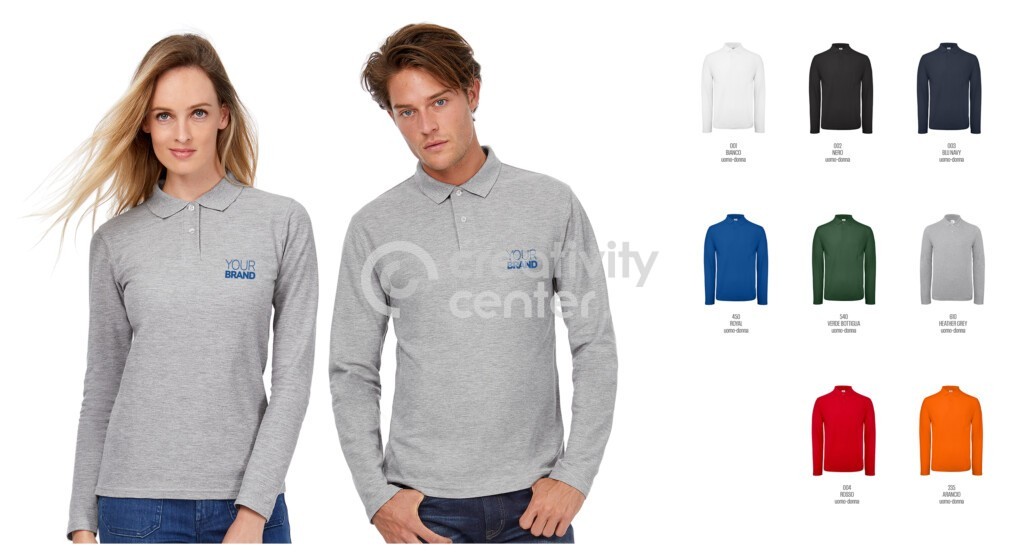 Polo manica lunga uomo