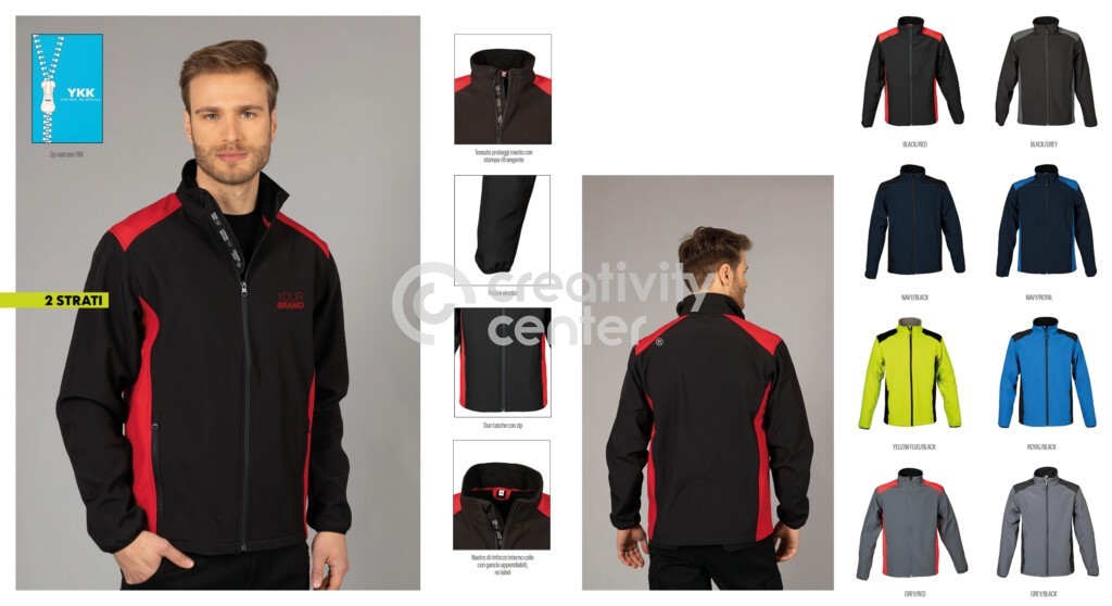 Giubbino Softshell Bicolor