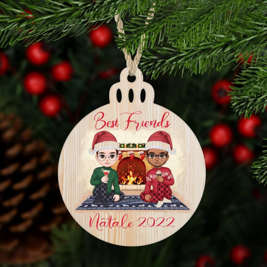 Pallina Natale Legno CMYK - EXPRESS