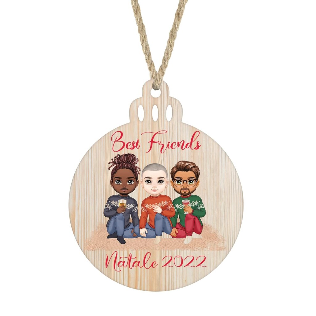 Pallina Natale Legno CMYK - EXPRESS - immagine 3