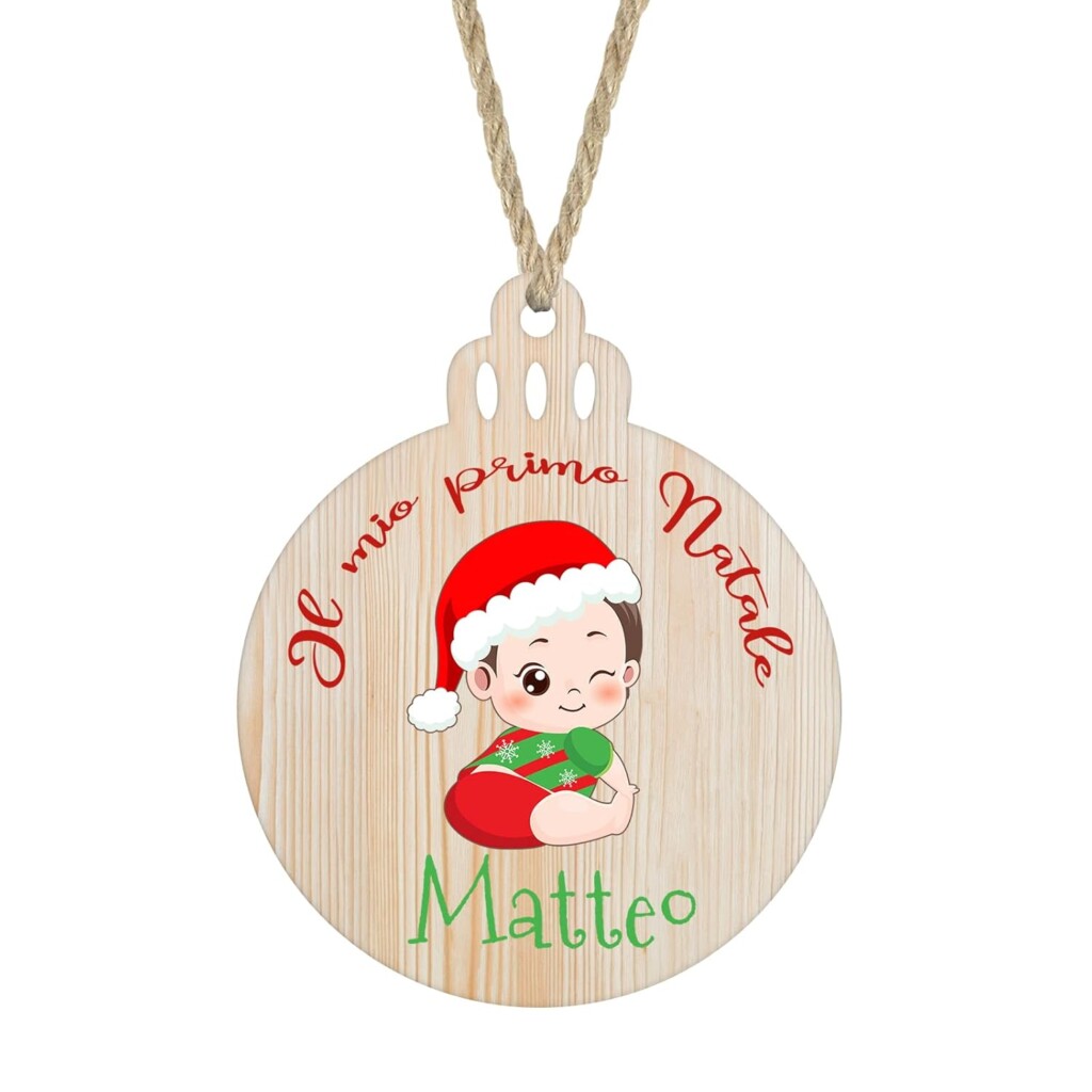 Pallina Natale Legno CMYK - EXPRESS - immagine 4